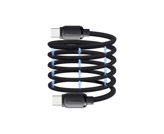 Дата кабель USB-C to USB-C 1.0m 100W black Essager (EXCTT1-TD01-P), изображение 6 Дата кабель USB-C to USB-C 1.0m 100W black Essager (EXCTT1-TD01-P), изображение 6