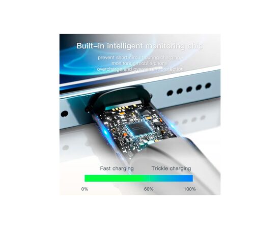 Дата кабель USB 2.0 AM to Lightning 1.0m 2.4A black Essager (EXCL-LS01), изображение 4 Дата кабель USB 2.0 AM to Lightning 1.0m 2.4A black Essager (EXCL-LS01), изображение 4