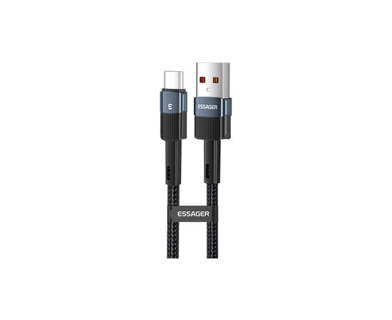 Дата кабель USB 2.0 AM to USB-C 1.0m 7A blue Essager (EXCT-XC03), изображение 2 Дата кабель USB 2.0 AM to USB-C 1.0m 7A blue Essager (EXCT-XC03), изображение 2