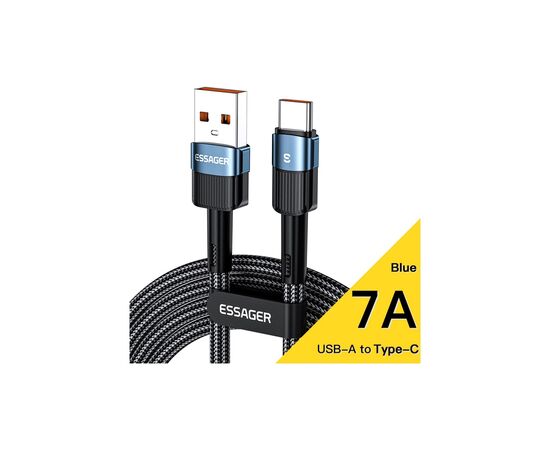 Дата кабель USB 2.0 AM to USB-C 2.0m 7A blue Essager (EXCT-XCA03)