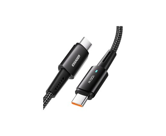 Дата кабель USB-C to USB-C 2.0m 100W black Essager (EXCTT1-CGA01) Дата кабель USB-C to USB-C 2.0m 100W black Essager (EXCTT1-CGA01)