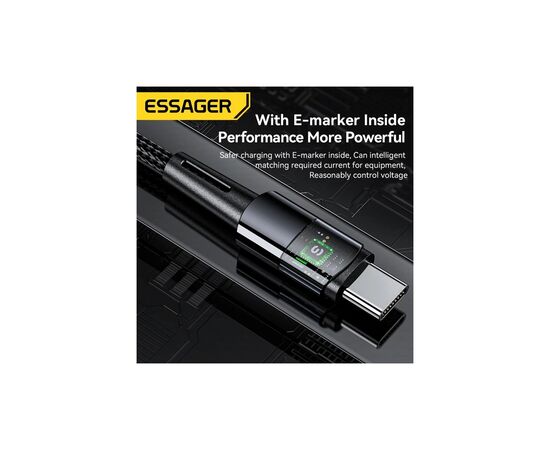 Дата кабель USB-C to USB-C 2.0m 240W Essager (EXCTT3-CGA0G-P), изображение 10 Дата кабель USB-C to USB-C 2.0m 240W Essager (EXCTT3-CGA0G-P), изображение 10