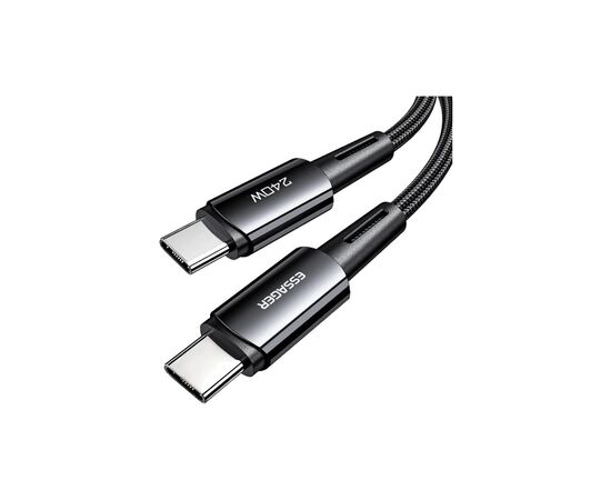 Дата кабель USB-C to USB-C 2.0m 240W Essager (EXCTT3-CGA0G-P), изображение 2 Дата кабель USB-C to USB-C 2.0m 240W Essager (EXCTT3-CGA0G-P), изображение 2