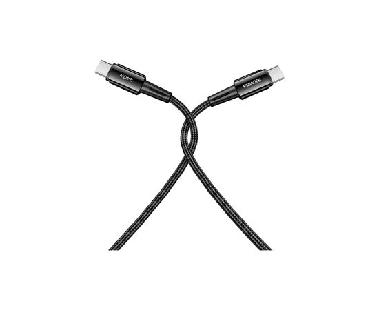 Дата кабель USB-C to USB-C 2.0m 240W Essager (EXCTT3-CGA0G-P), изображение 4 Дата кабель USB-C to USB-C 2.0m 240W Essager (EXCTT3-CGA0G-P), изображение 4