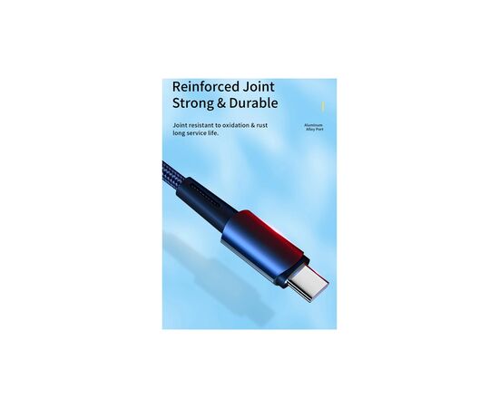 Дата кабель USB 2.0 AM to USB-C 2.0m 100W blue Essager (EXC7A-CGA03-P), изображение 8 Дата кабель USB 2.0 AM to USB-C 2.0m 100W blue Essager (EXC7A-CGA03-P), изображение 8