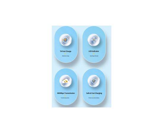 Дата кабель USB 2.0 AM to USB-C 2.0m 100W blue Essager (EXC7A-CGA03-P), изображение 9 Дата кабель USB 2.0 AM to USB-C 2.0m 100W blue Essager (EXC7A-CGA03-P), изображение 9