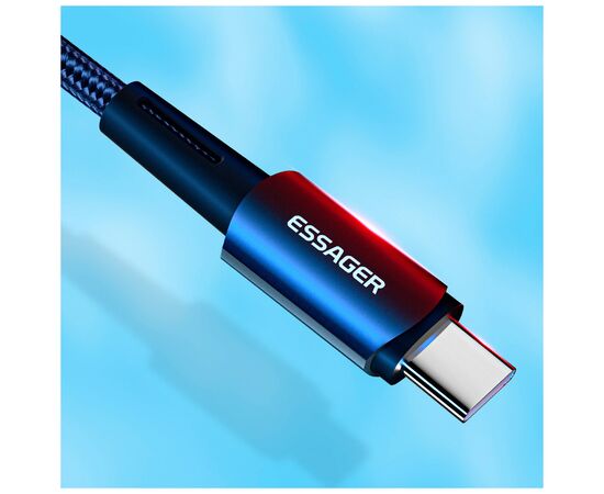 Дата кабель USB-C to Lightning 0.5m 20W black Essager (EXCTL-CGB01), изображение 8 Дата кабель USB-C to Lightning 0.5m 20W black Essager (EXCTL-CGB01), изображение 8