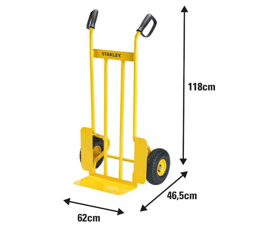 Тележка грузовая Stanley до 300 кг, размер платформы 40х19,5 см, вес 11,1 кг (SXWT-HT526), изображение 2 Тележка грузовая Stanley до 300 кг, размер платформы 40х19,5 см, вес 11,1 кг (SXWT-HT526), изображение 2