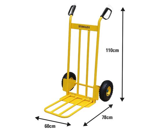 Тележка грузовая Stanley до 200 кг, размер платформы 42х15,5 см, вес 11,6 к (SXWT-HT535), изображение 2 Тележка грузовая Stanley до 200 кг, размер платформы 42х15,5 см, вес 11,6 к (SXWT-HT535), изображение 2