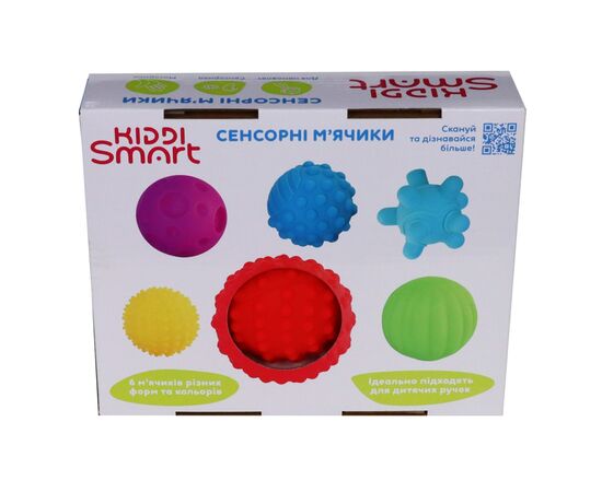 Развивающая игрушка Kiddi Smart Сенсорные мячики (4434-KS), изображение 6 Развивающая игрушка Kiddi Smart Сенсорные мячики (4434-KS), изображение 6