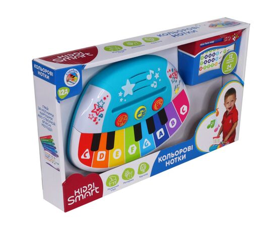 Развивающая игрушка Kiddi Smart Пианино – Цветные нотки (свет) (4514T-KS), изображение 4 Развивающая игрушка Kiddi Smart Пианино – Цветные нотки (свет) (4514T-KS), изображение 4