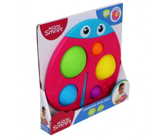 Развивающая игрушка Kiddi Smart сенсорная – Божья коровка Пум-Пум (4520-KS), изображение 4 Развивающая игрушка Kiddi Smart сенсорная – Божья коровка Пум-Пум (4520-KS), изображение 4