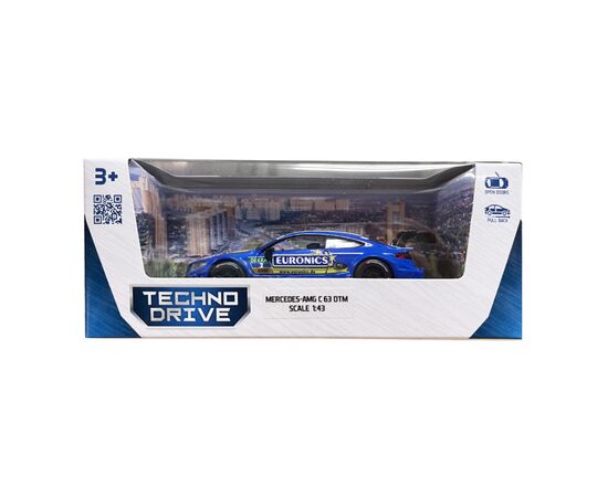 Машина TechnoDrive Mercedes-AMG C63 DTM (синій) (250355), зображення 2 Машина TechnoDrive Mercedes-AMG C63 DTM (синій) (250355), зображення 2