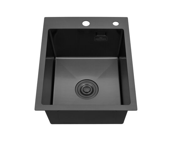 Мойка кухонная Kroner PVD Schwarze-4050HM (CV035374), изображение 2 Мойка кухонная Kroner PVD Schwarze-4050HM (CV035374), изображение 2