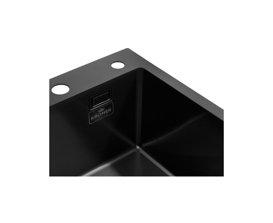 Мойка кухонная Kroner PVD Schwarze-4050HM (CV035374), изображение 6 Мойка кухонная Kroner PVD Schwarze-4050HM (CV035374), изображение 6