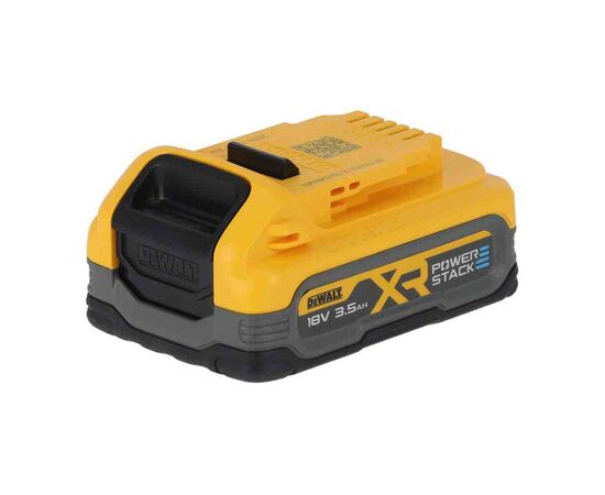 Аккумулятор к электроинструменту DeWALT 18V XR Li-lon PowerStack 3.5Ah, вес 0.54 кг (DCBP318), изображение 4 Аккумулятор к электроинструменту DeWALT 18V XR Li-lon PowerStack 3.5Ah, вес 0.54 кг (DCBP318), изображение 4