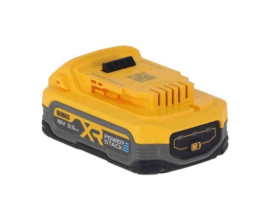 Аккумулятор к электроинструменту DeWALT 18V XR Li-lon PowerStack 3.5Ah, вес 0.54 кг (DCBP318), изображение 5 Аккумулятор к электроинструменту DeWALT 18V XR Li-lon PowerStack 3.5Ah, вес 0.54 кг (DCBP318), изображение 5