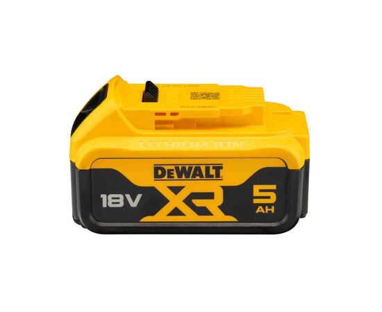 Аккумулятор к электроинструменту DeWALT 18V, 5Ah, время зарядки 50 мин, вес 0.65 кг (DCB184_N394624), изображение 2 Аккумулятор к электроинструменту DeWALT 18V, 5Ah, время зарядки 50 мин, вес 0.65 кг (DCB184_N394624), изображение 2
