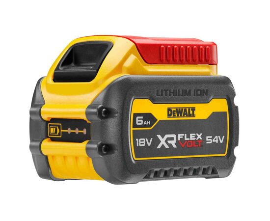 Аккумулятор к электроинструменту DeWALT 18V/54V, 6Ah/2Ah, время зарядки 60 мин, вес 1.06 кг (DCB546_N473851), изображение 3 Аккумулятор к электроинструменту DeWALT 18V/54V, 6Ah/2Ah, время зарядки 60 мин, вес 1.06 кг (DCB546_N473851), изображение 3