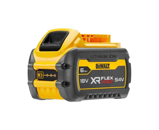 Аккумулятор к электроинструменту DeWALT 18V/54V, 6Ah/2Ah, время зарядки 60 мин, вес 1.06 кг (DCB546_N473851), изображение 5 Аккумулятор к электроинструменту DeWALT 18V/54V, 6Ah/2Ah, время зарядки 60 мин, вес 1.06 кг (DCB546_N473851), изображение 5