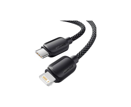 Дата кабель USB-C to Lightning 2.0m 20W black Essager (EXCTL-WLA01-P), изображение 3 Дата кабель USB-C to Lightning 2.0m 20W black Essager (EXCTL-WLA01-P), изображение 3