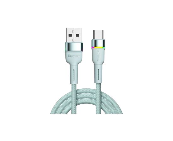 Дата кабель USB 2.0 AM to USB-C 1.0m 3A LED blue Essager (EXCT-XCD03) Дата кабель USB 2.0 AM to USB-C 1.0m 3A LED blue Essager (EXCT-XCD03)