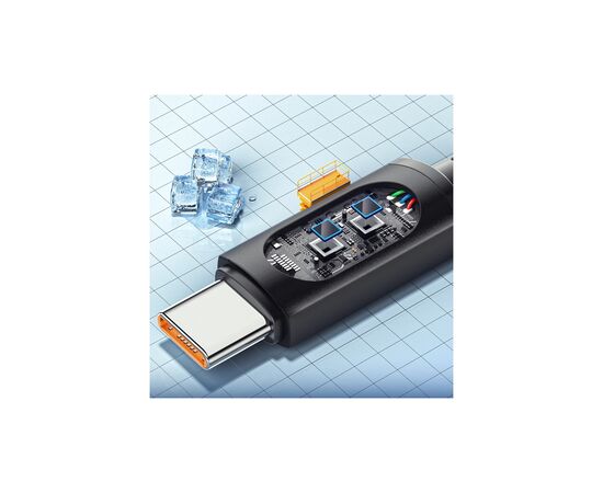 Дата кабель USB-C to USB-C 1.0m 100W LED black Essager (EXCTT1-XY01-P), изображение 7 Дата кабель USB-C to USB-C 1.0m 100W LED black Essager (EXCTT1-XY01-P), изображение 7