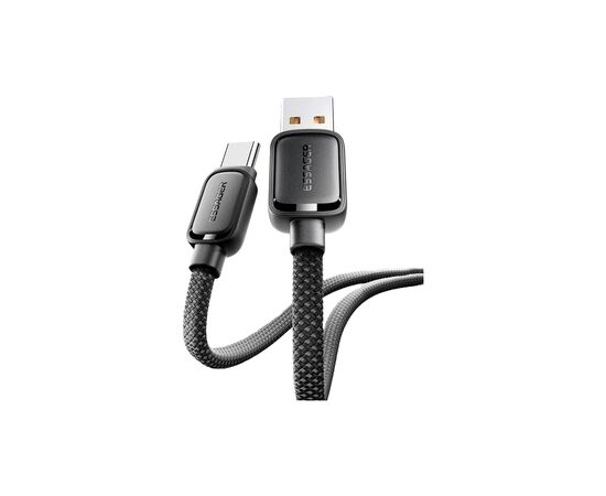 Дата кабель USB 2.0 AM to USB-C 1.0m 7A black Essager (EXCT-TD01-P), изображение 4 Дата кабель USB 2.0 AM to USB-C 1.0m 7A black Essager (EXCT-TD01-P), изображение 4
