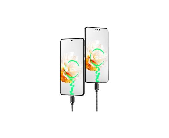 Дата кабель USB 2.0 AM to USB-C 1.0m 7A black Essager (EXCT-TD01-P), изображение 7 Дата кабель USB 2.0 AM to USB-C 1.0m 7A black Essager (EXCT-TD01-P), изображение 7