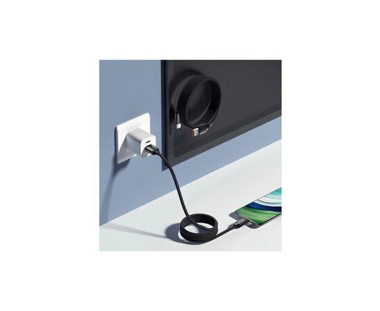 Дата кабель USB 2.0 AM to USB-C 1.0m 7A black Essager (EXCT-TD01-P), изображение 8 Дата кабель USB 2.0 AM to USB-C 1.0m 7A black Essager (EXCT-TD01-P), изображение 8