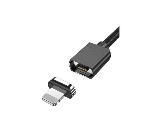 Дата кабель USB 2.0 AM to Lightning Magnetic black Essager (EXCCXL-ML01), изображение 2 Дата кабель USB 2.0 AM to Lightning Magnetic black Essager (EXCCXL-ML01), изображение 2