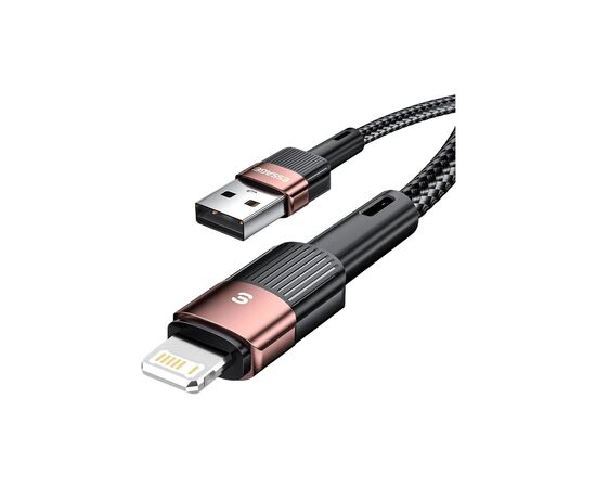 Дата кабель USB 2.0 AM to Lightning 2.0m 2.4A brown Essager (EXCL-XCA12), изображение 2 Дата кабель USB 2.0 AM to Lightning 2.0m 2.4A brown Essager (EXCL-XCA12), изображение 2