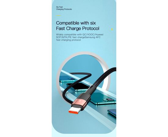Дата кабель USB 2.0 AM to USB-C 3.0m 7A black Essager (EXCT-XCC01), изображение 11 Дата кабель USB 2.0 AM to USB-C 3.0m 7A black Essager (EXCT-XCC01), изображение 11