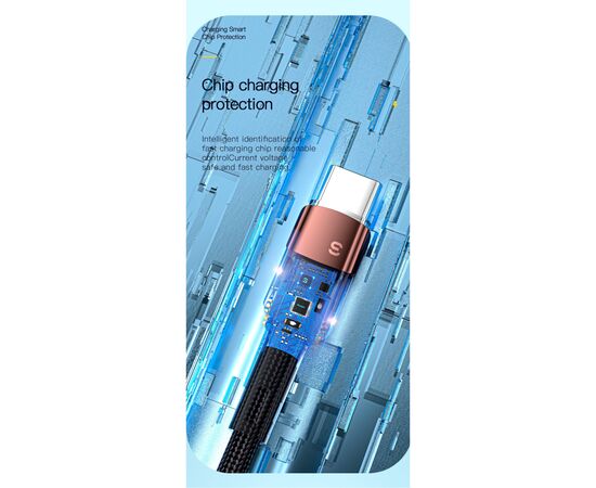 Дата кабель USB 2.0 AM to USB-C 3.0m 7A black Essager (EXCT-XCC01), изображение 9 Дата кабель USB 2.0 AM to USB-C 3.0m 7A black Essager (EXCT-XCC01), изображение 9