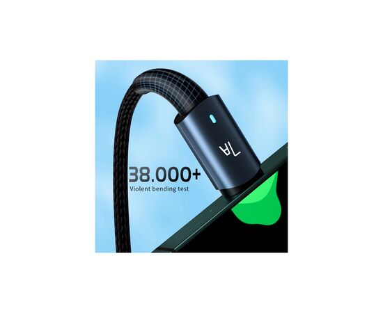 Дата кабель USB 2.0 AM to USB-C 2.0m 100W black Essager (EXC7A-CGA01-P), изображение 5 Дата кабель USB 2.0 AM to USB-C 2.0m 100W black Essager (EXC7A-CGA01-P), изображение 5
