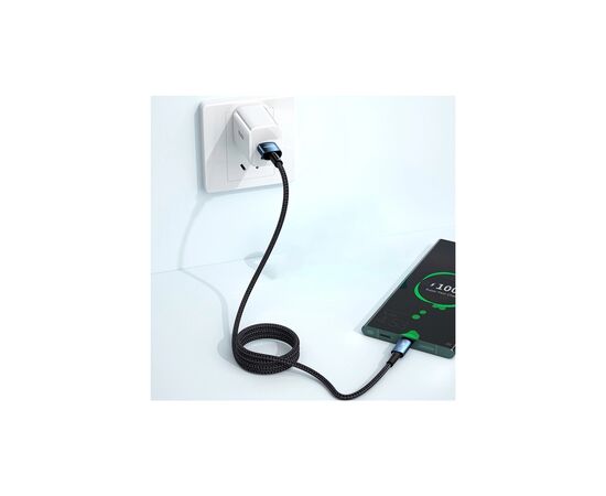 Дата кабель USB 2.0 AM to USB-C 3.0m 100W black Essager (EXC7A-CGC01-P), изображение 4 Дата кабель USB 2.0 AM to USB-C 3.0m 100W black Essager (EXC7A-CGC01-P), изображение 4