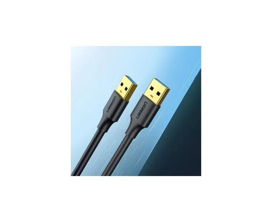 Дата кабель USB 3.0 AM/AM 3.0m US128 black Ugreen (90576), изображение 3 Дата кабель USB 3.0 AM/AM 3.0m US128 black Ugreen (90576), изображение 3