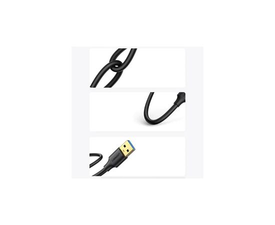 Дата кабель USB 3.0 AM/AM 3.0m US128 black Ugreen (90576), изображение 8 Дата кабель USB 3.0 AM/AM 3.0m US128 black Ugreen (90576), изображение 8