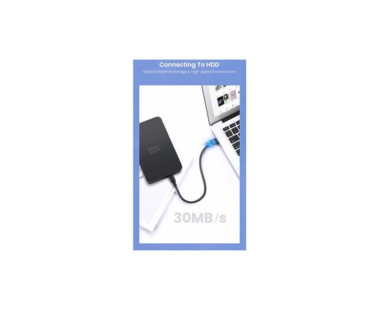 Дата кабель USB 2.0 AM to Mini 5P 1.0m US132 black Ugreen (10355), зображення 6 Дата кабель USB 2.0 AM to Mini 5P 1.0m US132 black Ugreen (10355), зображення 6