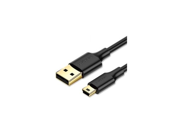 Дата кабель USB 2.0 AM to Mini 5P 1.0m US132 black Ugreen (10355) Дата кабель USB 2.0 AM to Mini 5P 1.0m US132 black Ugreen (10355)
