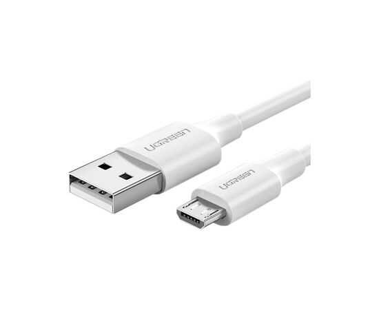 Дата кабель USB 2.0 AM to Micro 5P 0.5m 2A US289 white Ugreen (60140) Дата кабель USB 2.0 AM to Micro 5P 0.5m 2A US289 white Ugreen (60140)