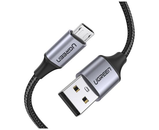 Дата кабель USB 2.0 AM to Micro 5P 0.5m 2A US290 black Ugreen (60145) Дата кабель USB 2.0 AM to Micro 5P 0.5m 2A US290 black Ugreen (60145)