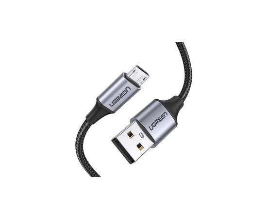 Дата кабель USB 2.0 AM to Micro 5P 1.5m 2A US290 black Ugreen (60147) Дата кабель USB 2.0 AM to Micro 5P 1.5m 2A US290 black Ugreen (60147)