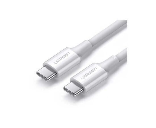 Дата кабель USB-C to USB-C 1.5m 5A 100W US300 white Ugreen (80370) Дата кабель USB-C to USB-C 1.5m 5A 100W US300 white Ugreen (80370)