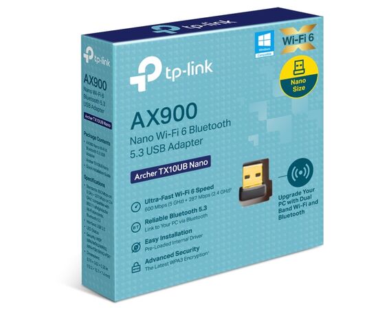 Мережева карта Wi-Fi TP-Link ARCHER-TX10UB-NANO, зображення 6 Мережева карта Wi-Fi TP-Link ARCHER-TX10UB-NANO, зображення 6