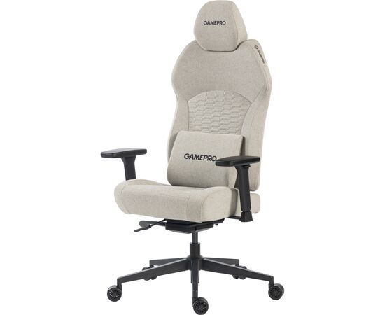 Кресло игровое GamePro GC760LG Fabric Light Gray (GC760LG), изображение 3 Кресло игровое GamePro GC760LG Fabric Light Gray (GC760LG), изображение 3