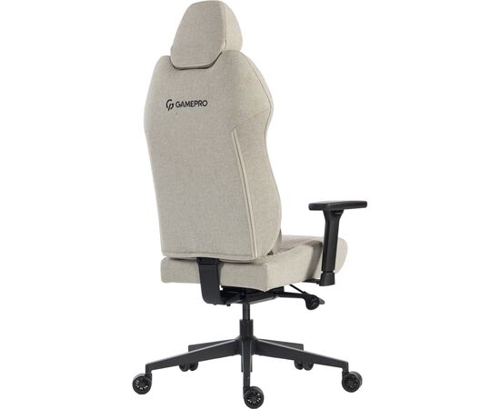 Кресло игровое GamePro GC760LG Fabric Light Gray (GC760LG), изображение 5 Кресло игровое GamePro GC760LG Fabric Light Gray (GC760LG), изображение 5