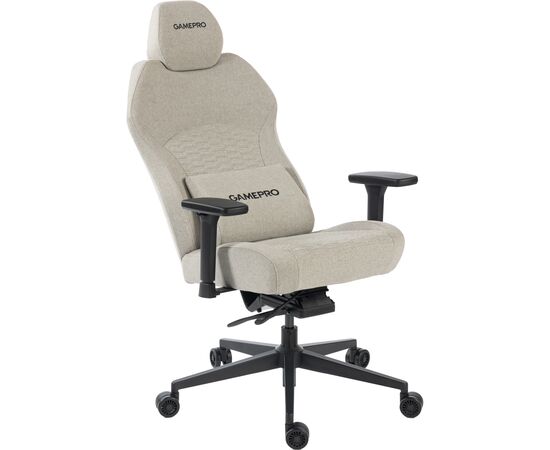 Кресло игровое GamePro GC760LG Fabric Light Gray (GC760LG), изображение 8 Кресло игровое GamePro GC760LG Fabric Light Gray (GC760LG), изображение 8