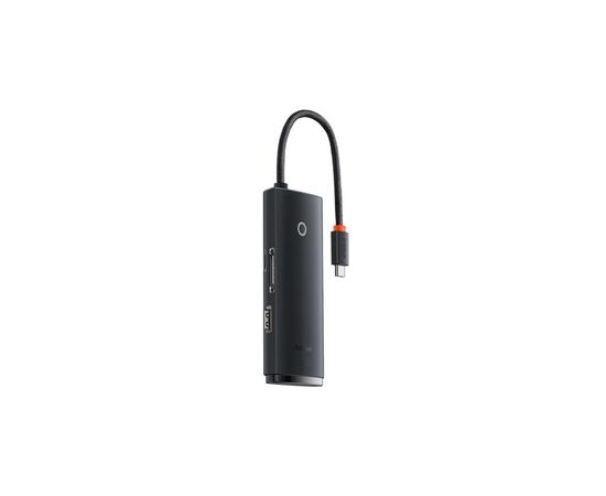 Концентратор Baseus USB-C 6-in-1 HDMI + 2xUSB 3.0 + USB-C + SD/TF black (WKQX050001) Концентратор Baseus USB-C 6-in-1 HDMI + 2xUSB 3.0 + USB-C + SD/TF black (WKQX050001)