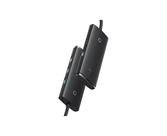 Концентратор Baseus USB-C to 4xUSB 3.0 0.25m black (WKQX030301), изображение 3 Концентратор Baseus USB-C to 4xUSB 3.0 0.25m black (WKQX030301), изображение 3